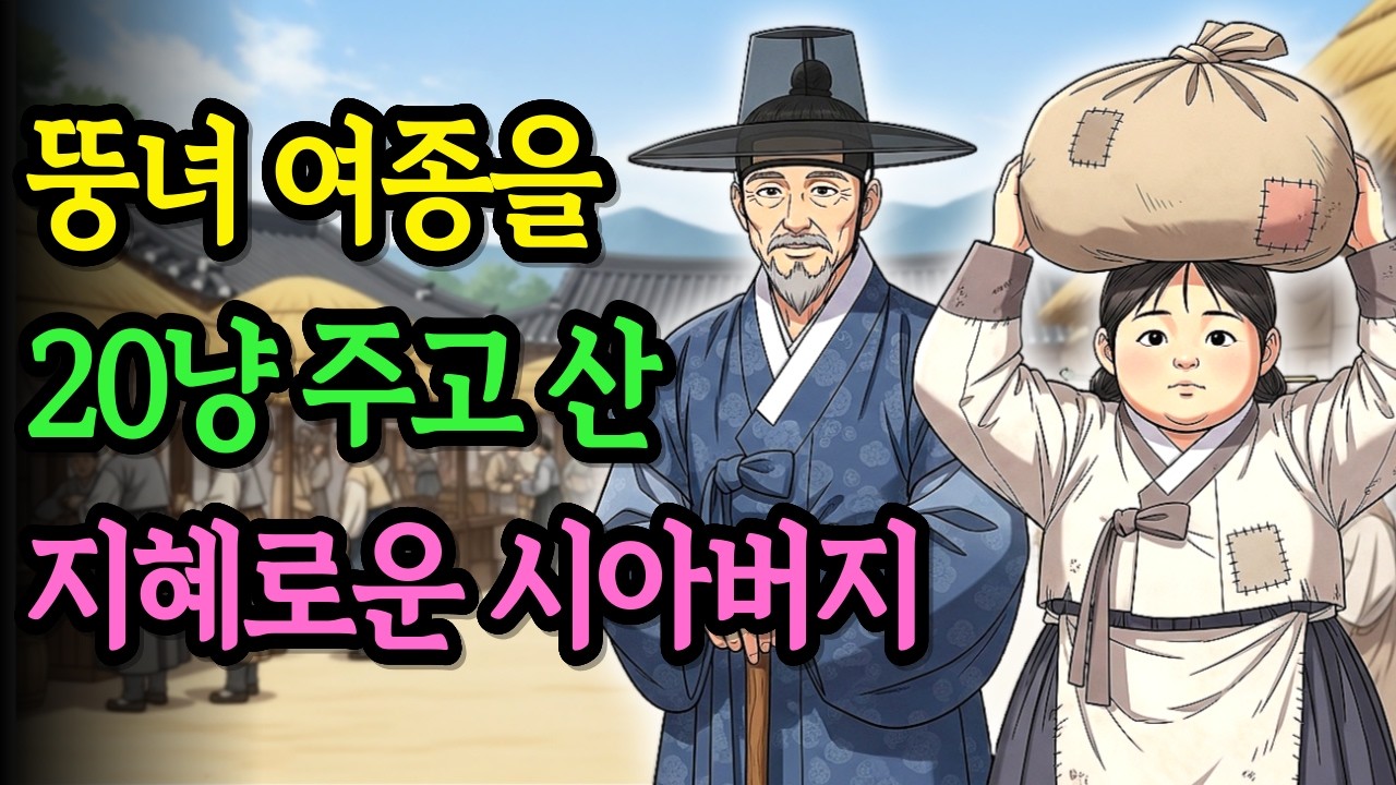 오일장에서 뚱녀 여종을 스무 냥에 산 지혜로운 시아버지 이야기 | 야담 옛날이야기 오디오북 전설 민담 사연