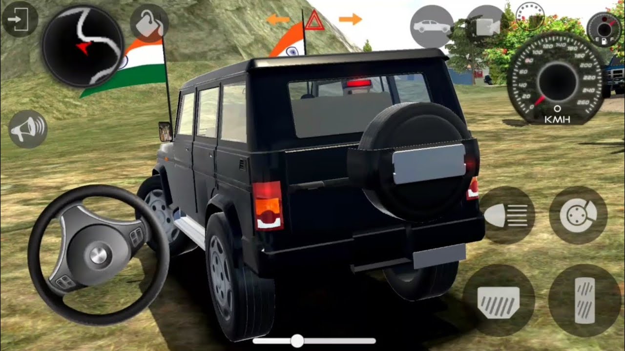 real mahindra black bolero suv - car driving gameplay - gadi wala game 