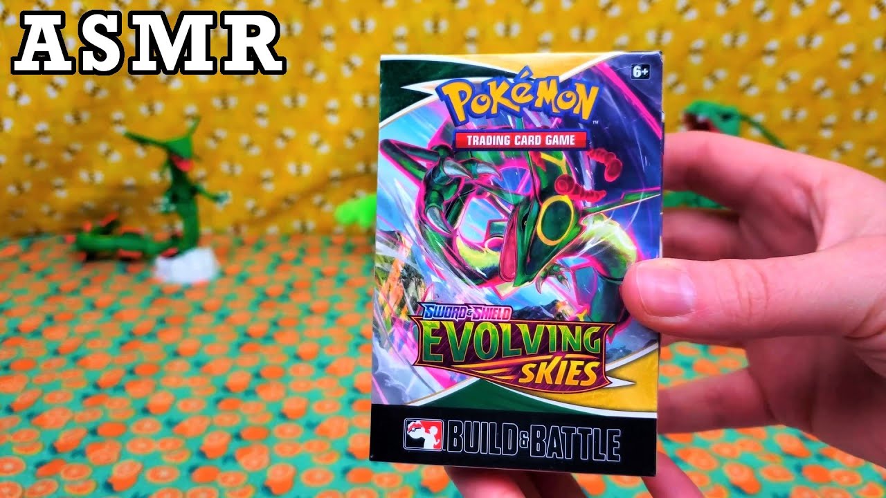 Opening Pokemon Build and Battle Box - Evolving Skies | ASMR Pokemon Cards and Chill