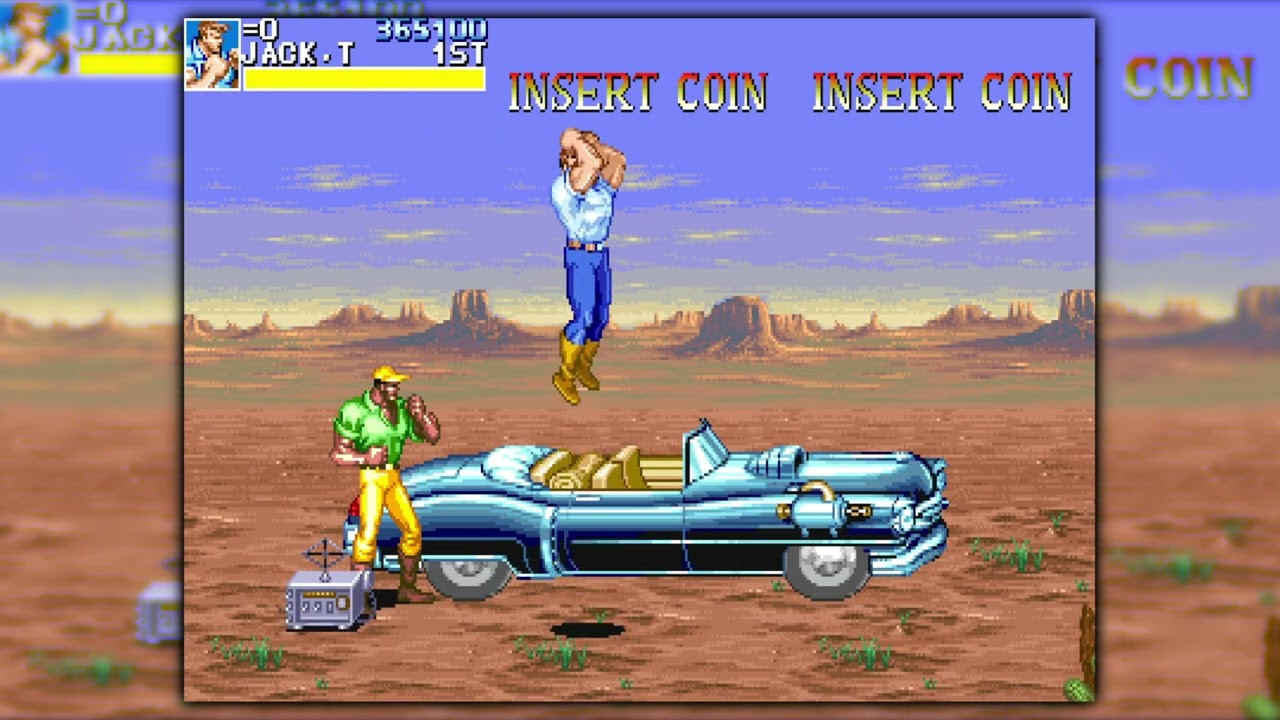 Cadillacs and Dinosaurs, 1993, Arcade, cała gra