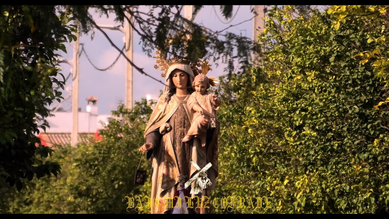 TRASLADO DE LA VIRGEN DEL CARMEN 2025 AL CEMENTERIO SAN JUAN BAUTISTA 2025 | BAJO MI LUZ COFRADE |4K