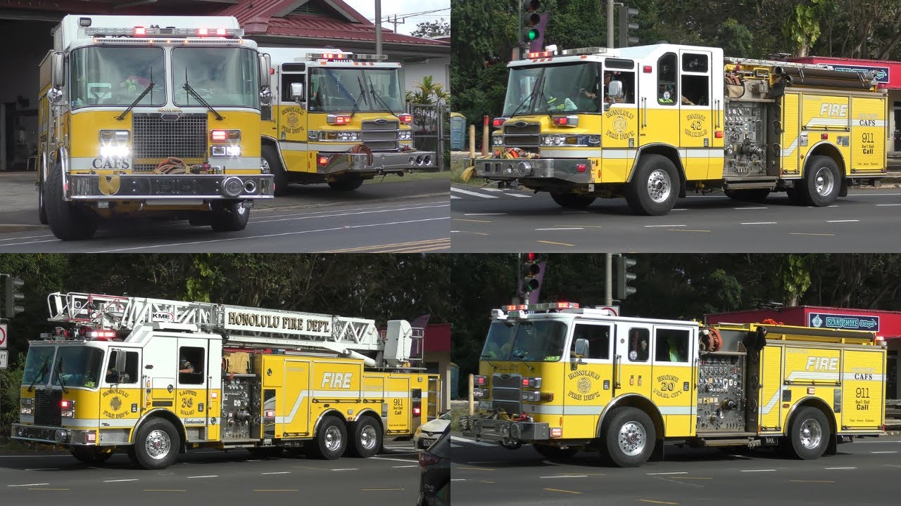 HFD Units Responding to a Restaurant Fire in Wahiawā, HI — 11/09/25