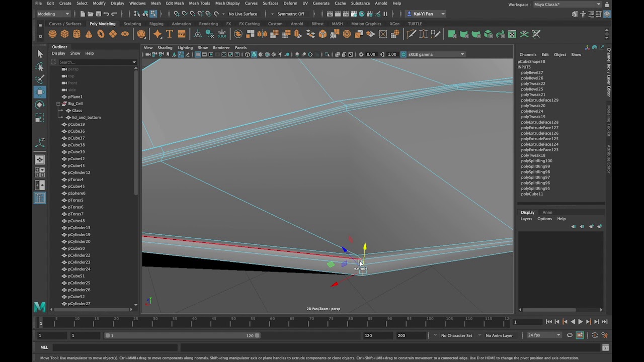 How to create leaves in Maya 2019