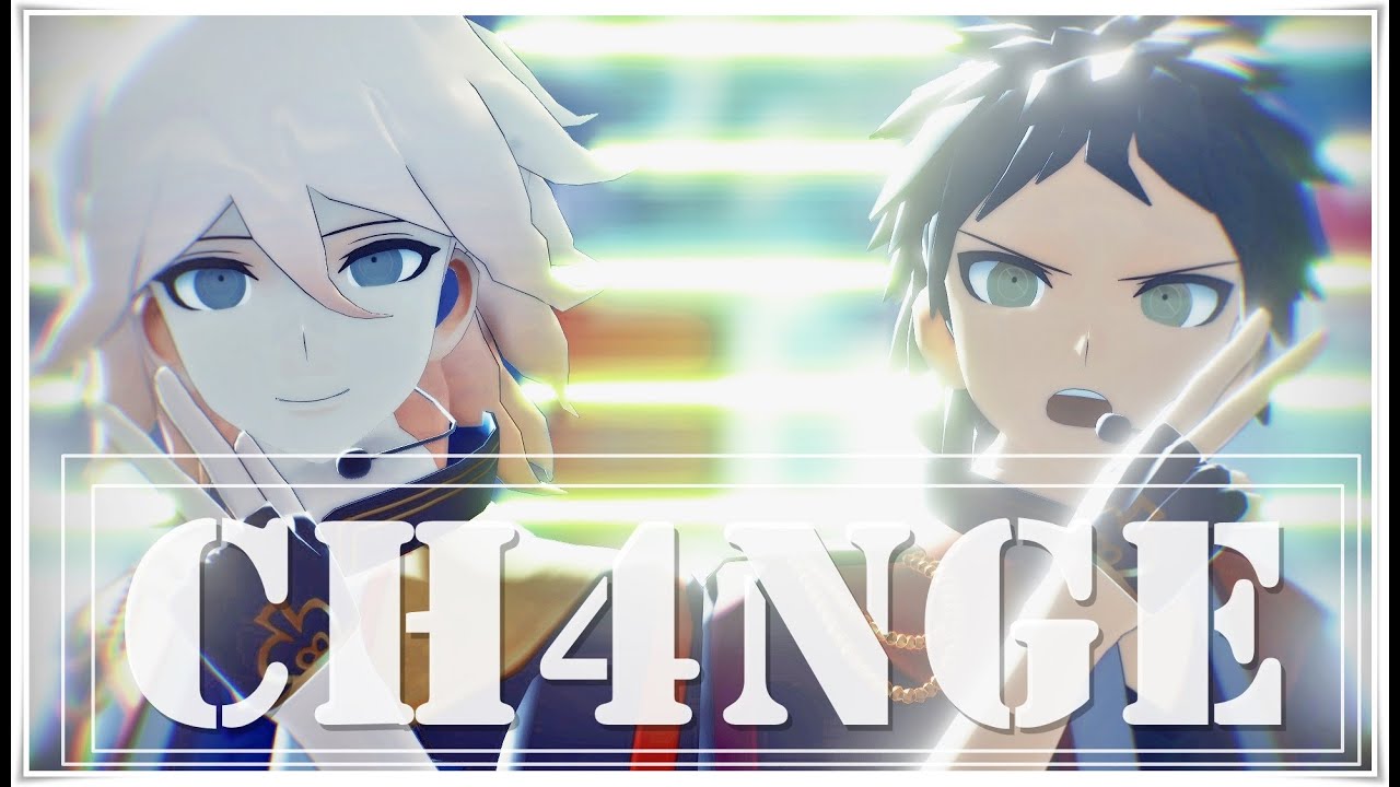 【ダンガンロンパMMD】日向創と狛枝凪斗でGiga - CH4NGE ft.可不