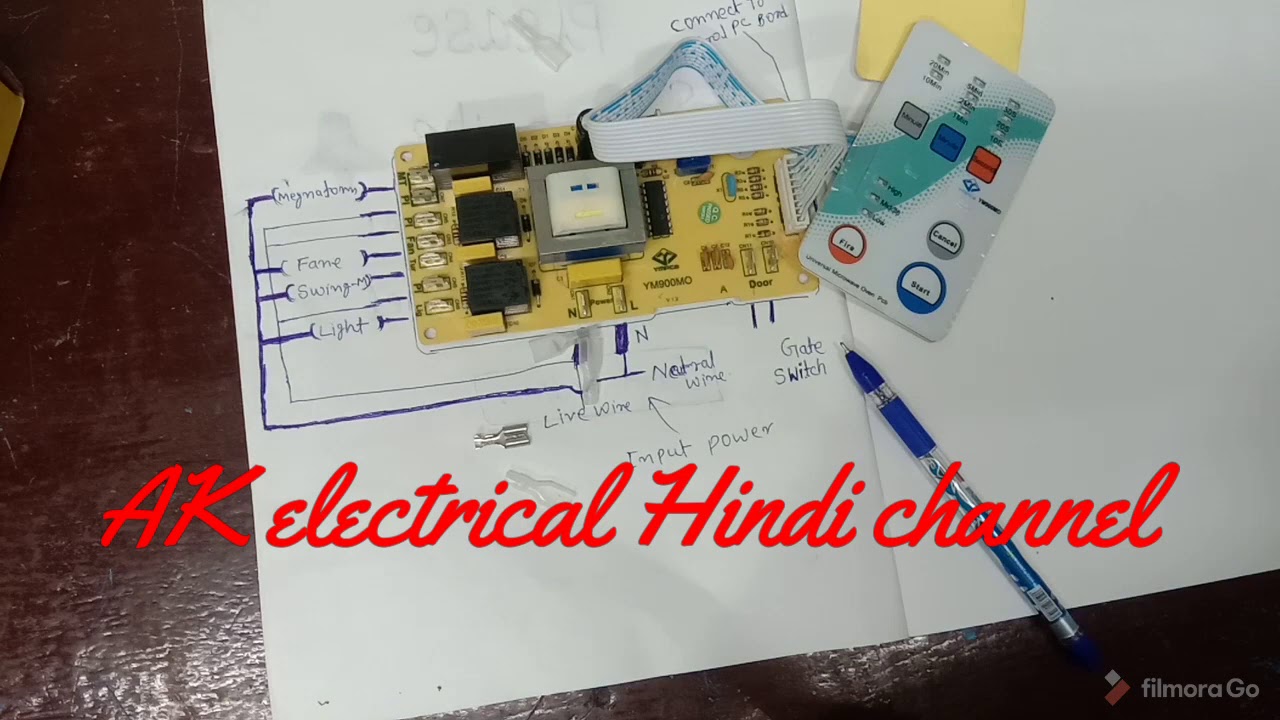 Microwave oven Universal pcb full installation