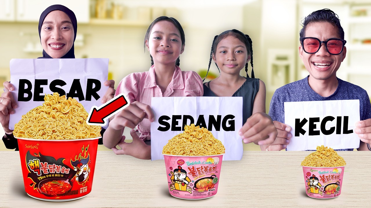 MAKAN MAKANAN KECIL, SEDANG, BESAR!! SAMPAI PERUT KEMBUNG!!