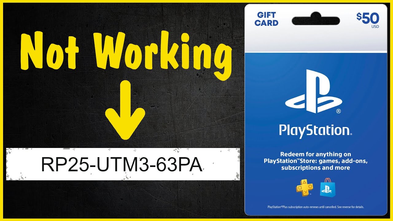 How to Fix Issues With PlayStation Gift Card Codes | not working, error, can't be redeemed, no funds