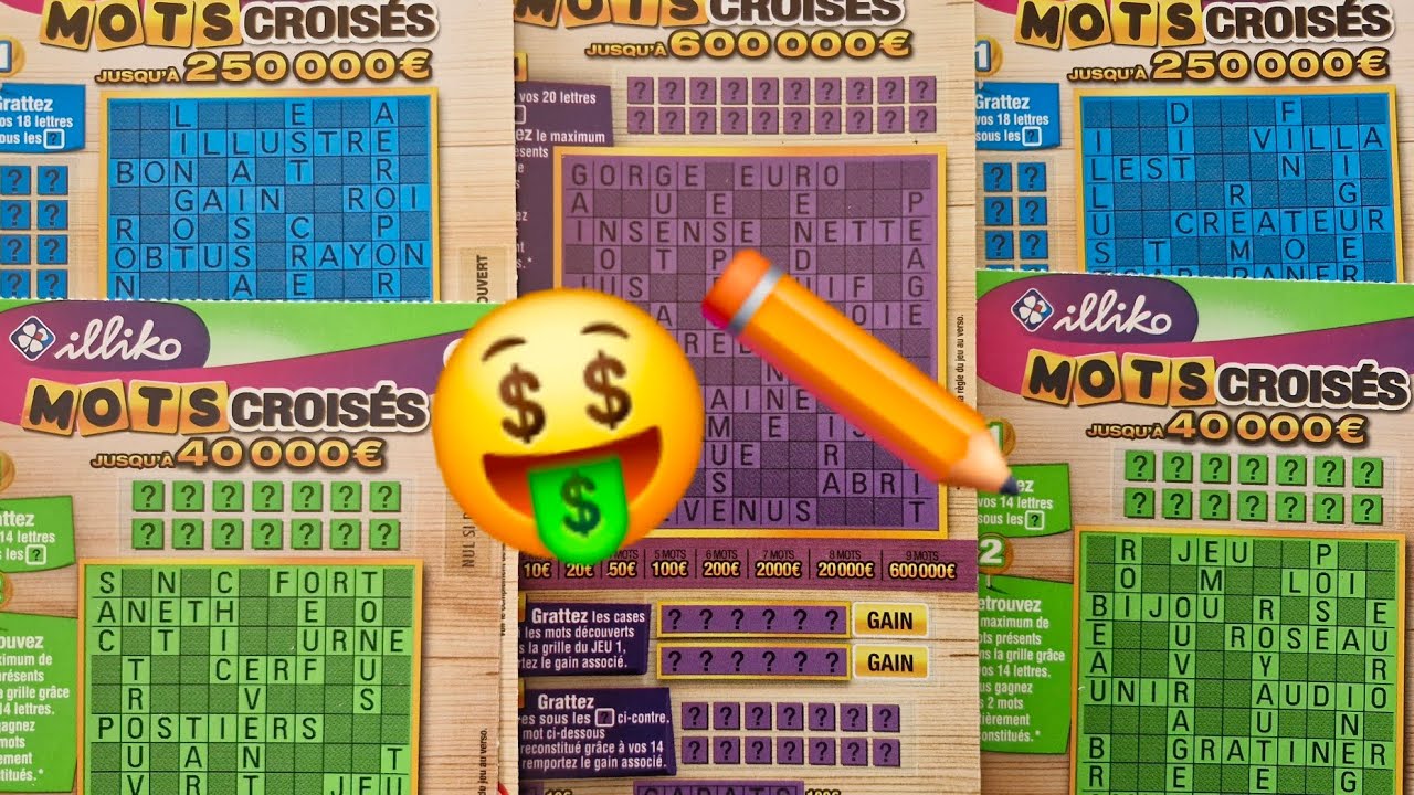 Spécial mots croisés 🤞#grattage #fdj #jeux 🤑😉😜😄