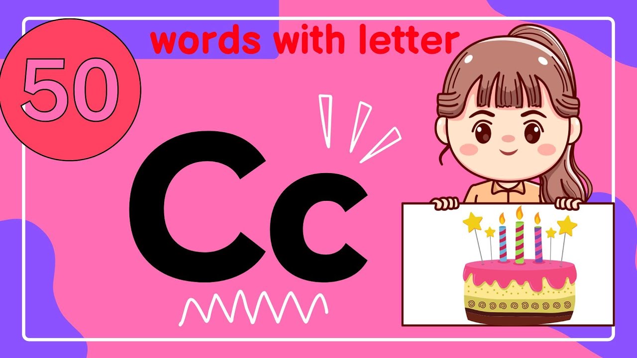 Words with letter c| ABC Alphabets | ABC words | 50 words with letter C | Learn vocabulary|Preschool