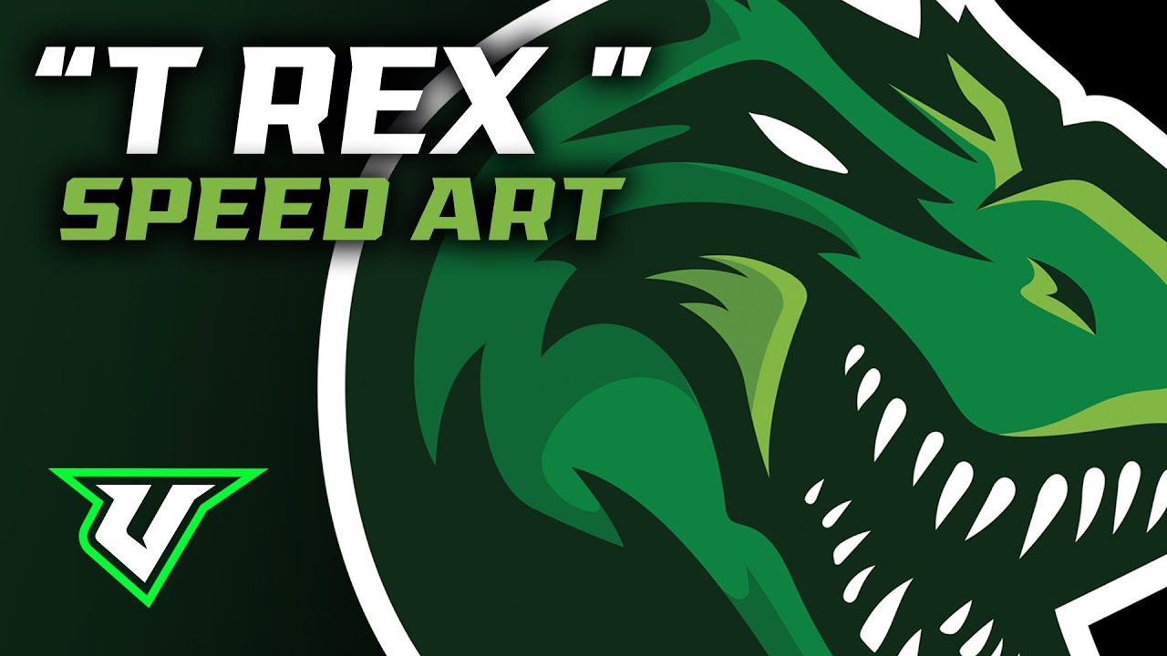 T Rex Sports Logo Speedart