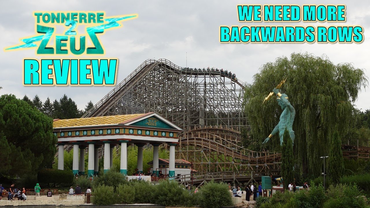 Обзор Tonnerre 2 Zeus, деревянные горки Parc Asterix CCI | Нам нужно больше обратных рядов!