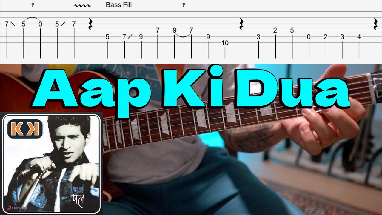 Aap Ki Dua | K K Special | Guitar lesson with TABS