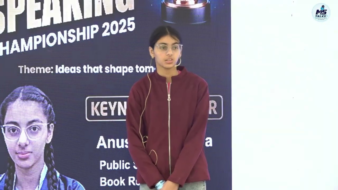 National Public Speaking Championship 2025 Keynote Speaker -Anushree Dahiya