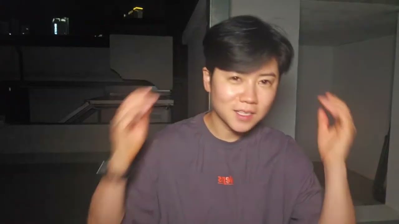 이사후 첫 옥상라이브 (귀신의집???)