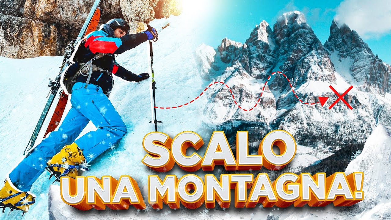 HO PROVATO DAVVERO PAURA. SCALO UNA MONTAGNA INNEVATA DI 3200 METRI!