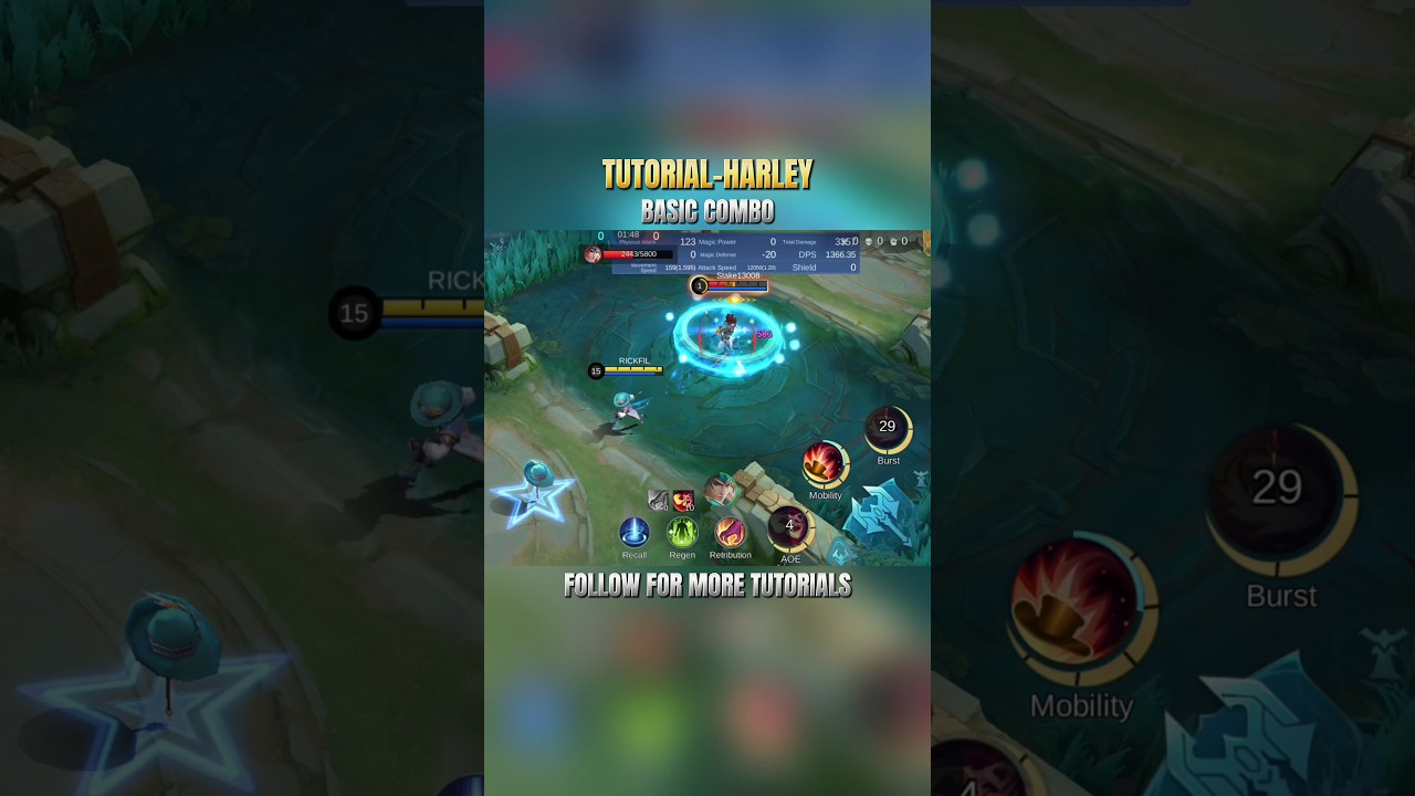 Tutorial Harley Mobile Legends | Basic Combo #mobilelegends