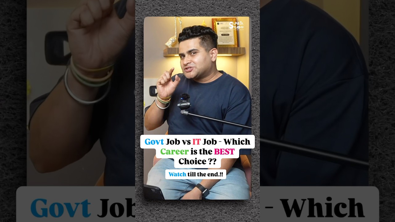 Govt Job vs IT Job - Which Career is the BEST Choice ?? Must Watch 💯 #shorts #interview