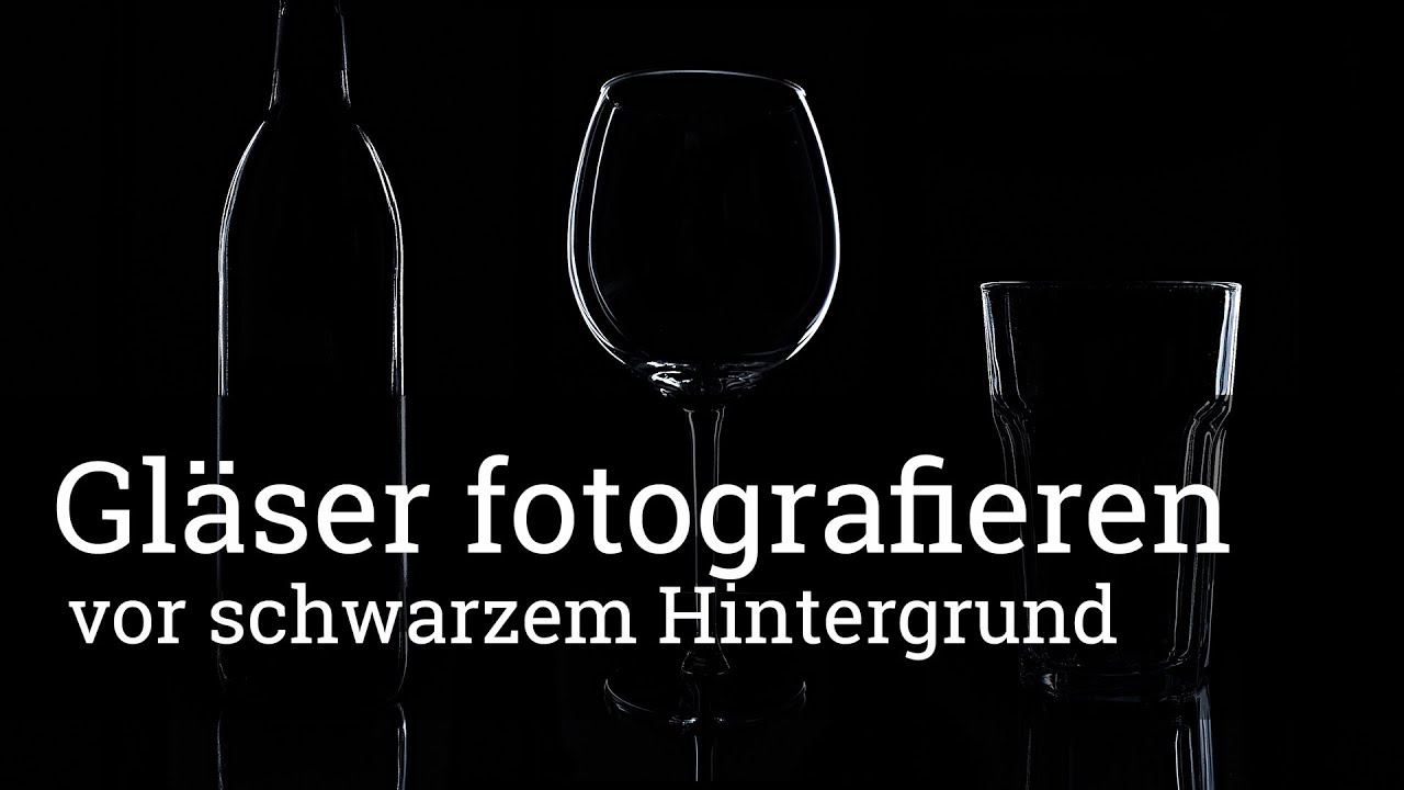 ⭐️ Gläser und Flaschen vor schwarzem Hintergrund zuhause fotografieren [wie in der Werbung]