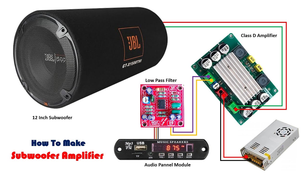 How To Make Subwoofer Amplifier At Home | You Like Electronic