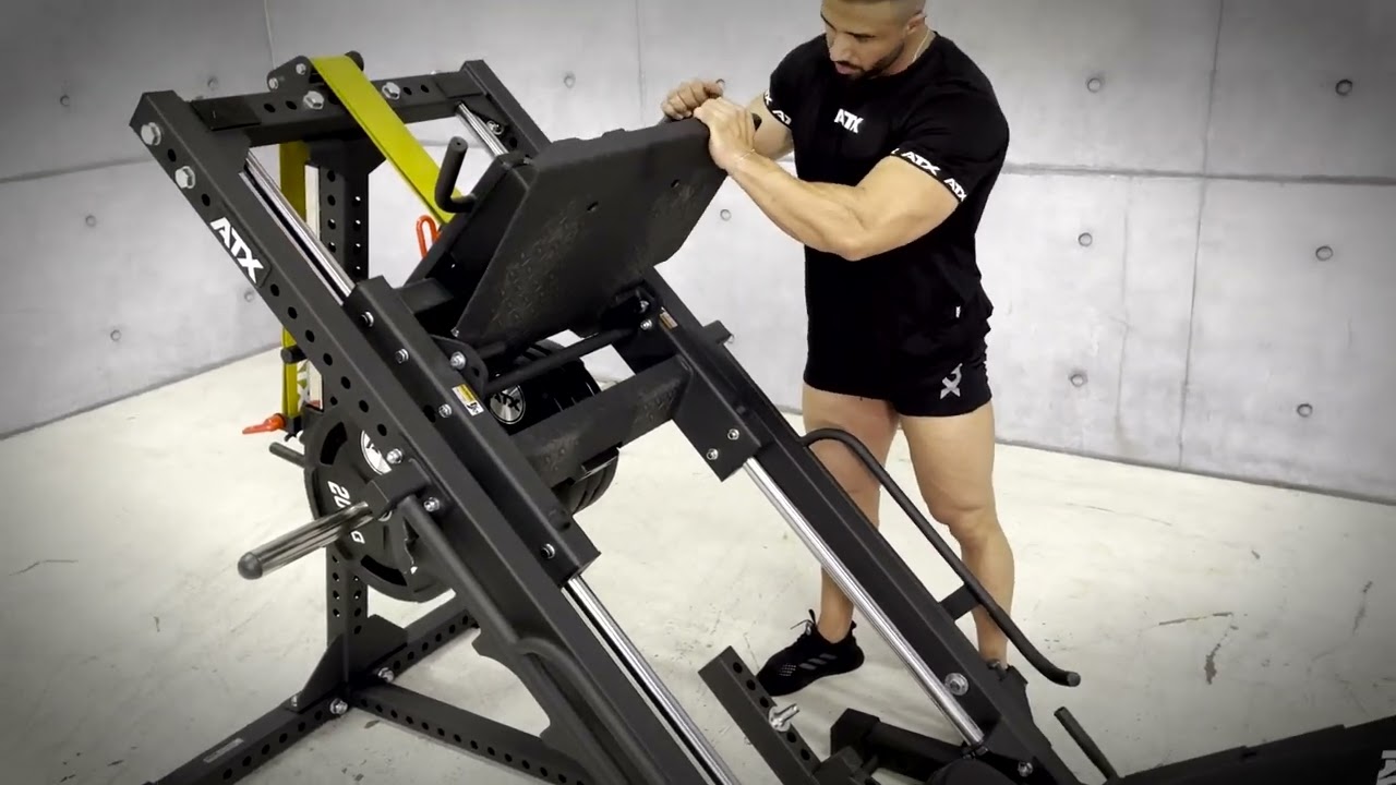 ATX® Máquina de gimnasio: Prensa - Hack Squat Combo 4 en 1
