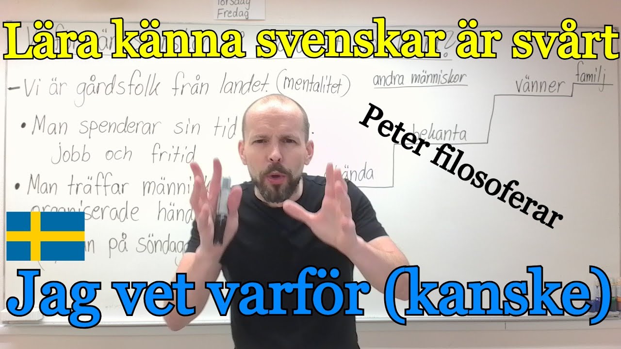 Lära känna svenskar är svårt. Jag vet kanske varför. SFI