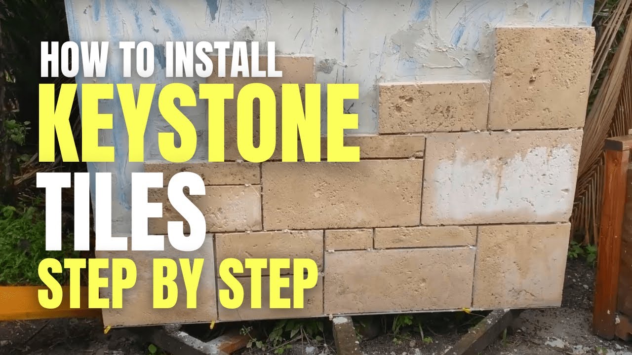 Wall decoration with brick tiles step-by-step installation full tutorial