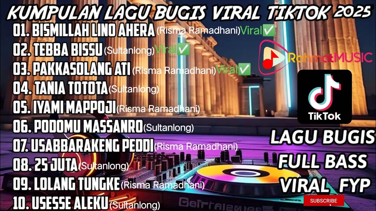 🔰KUMPULAN LAGU BUGIS VIRAL FYP TIKTOK [Bismillah Lino ahrea | TebbaBissu | Pakkasolangati] Full Bass