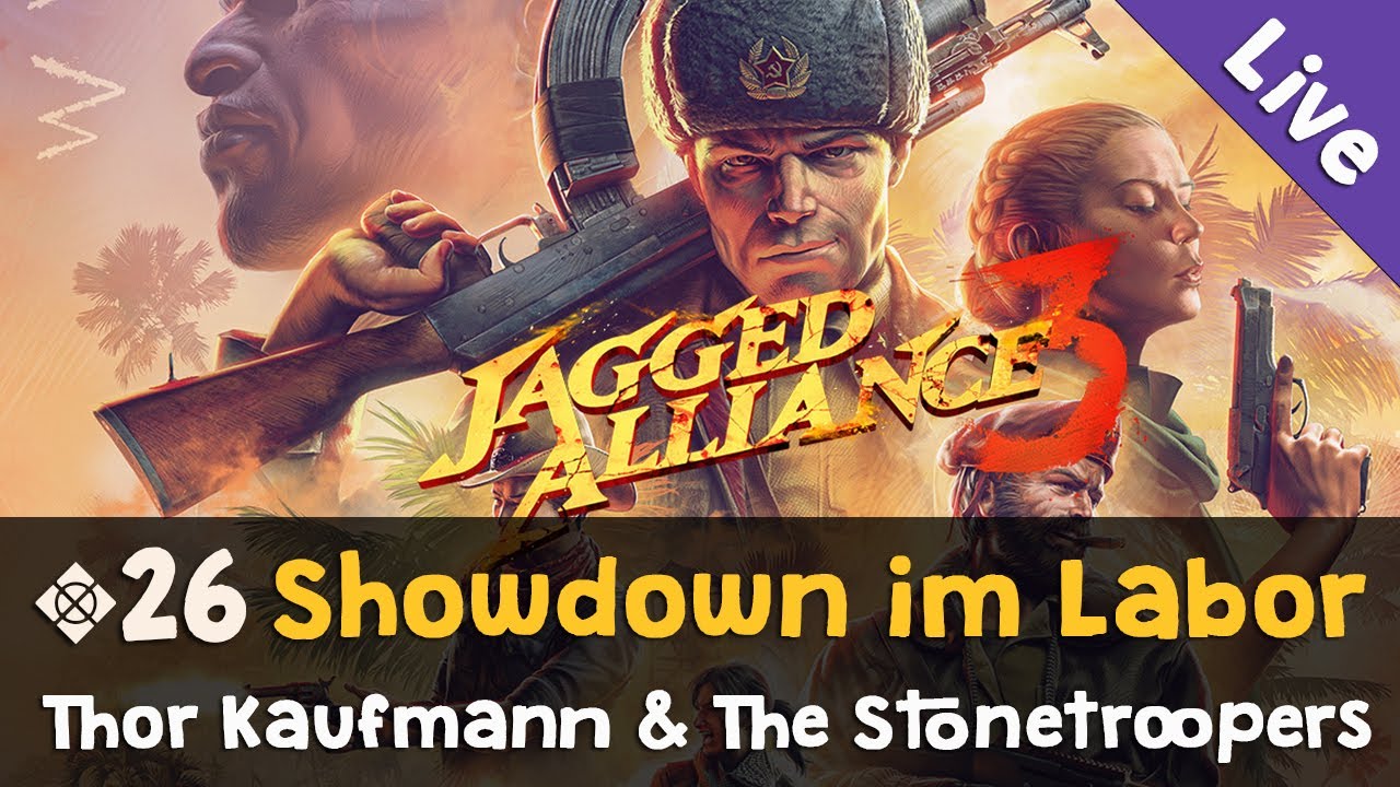 #26: Showdown im Labor ✦ Let's Play Jagged Alliance 3 (Livestream-Aufzeichnung)
