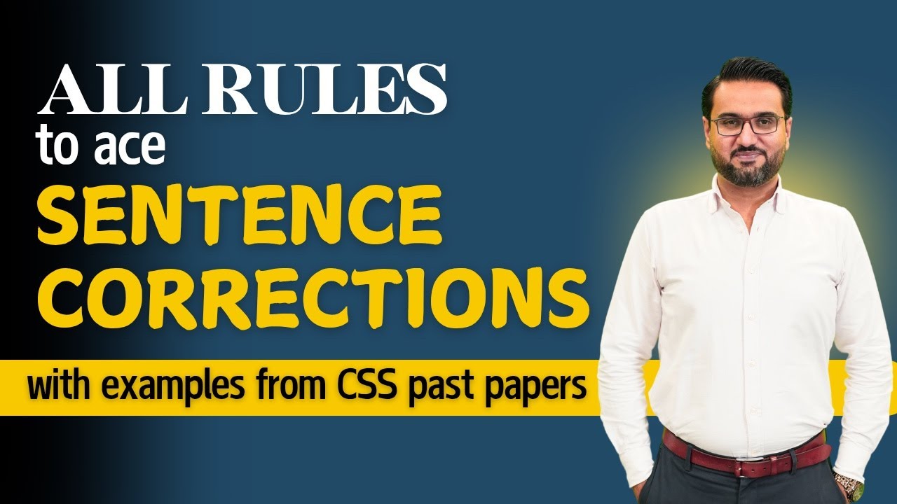 Rules for Sentence Corrections | Important Points - Keep in Mind for CSS 2026 Precis and Composition