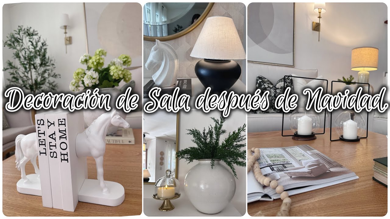 DECORACIÓN de mi SALA después de Navidad .