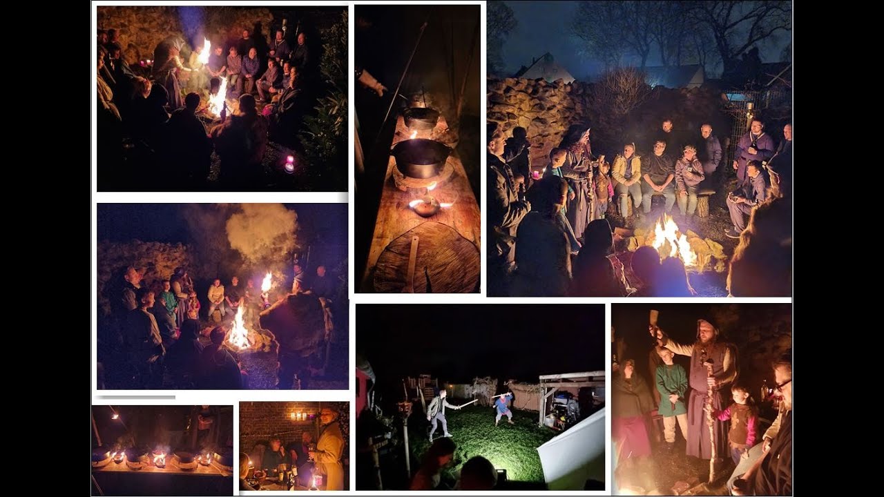Vagabunden Renis feiern gemeinsam das Julfest mit einem Ritual, Dutch Oven, Schwertkampf 2021