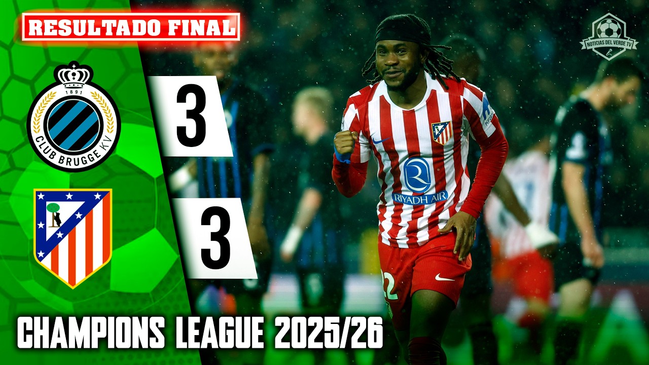 🔴 ATLETICO MADRID VS BRUJAS EN VIVO – CHAMPIONS LEAGUE | JUEGA JULIAN ALVAREZ