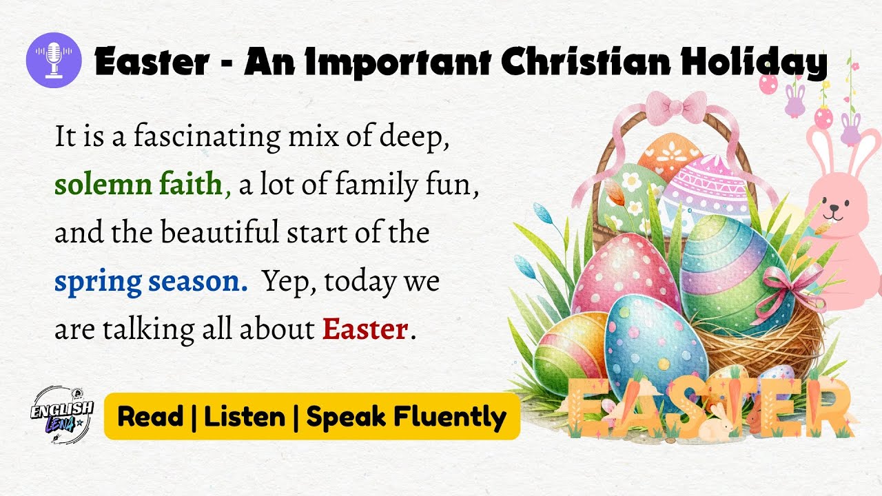 The Story of Easter 🐣|| Learn English through Culture || Graded Reader || ESL English