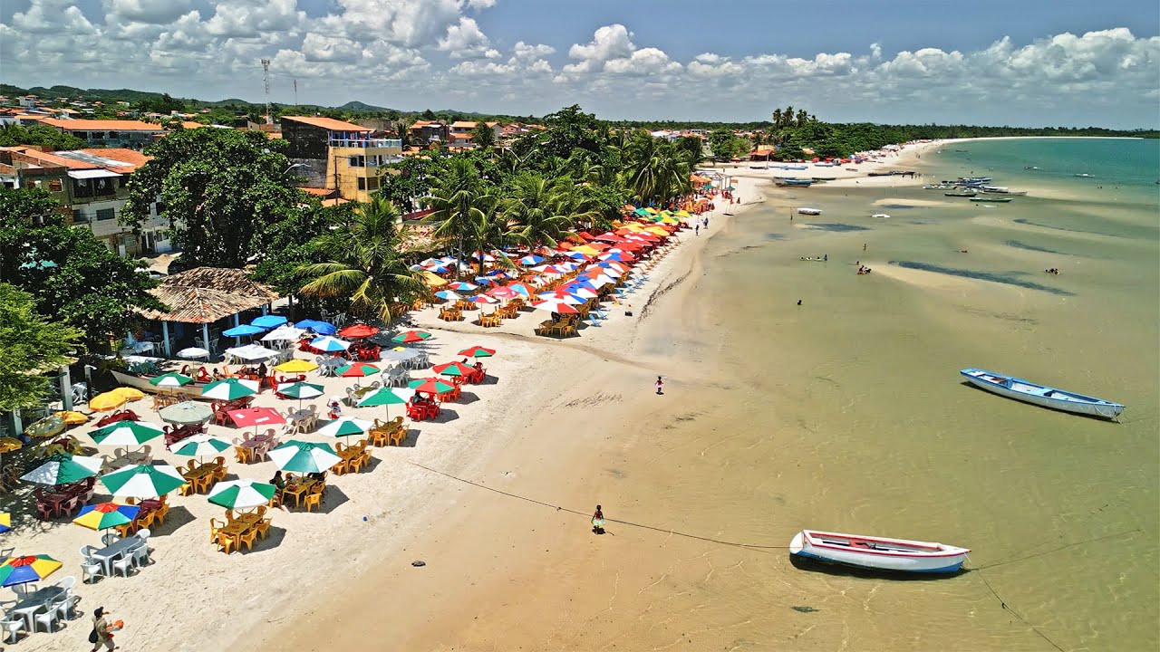 Passeio Virtual na Praia de Cabuçu, na maré cheia, Saubara, Bahia, Brasil - Parte I
