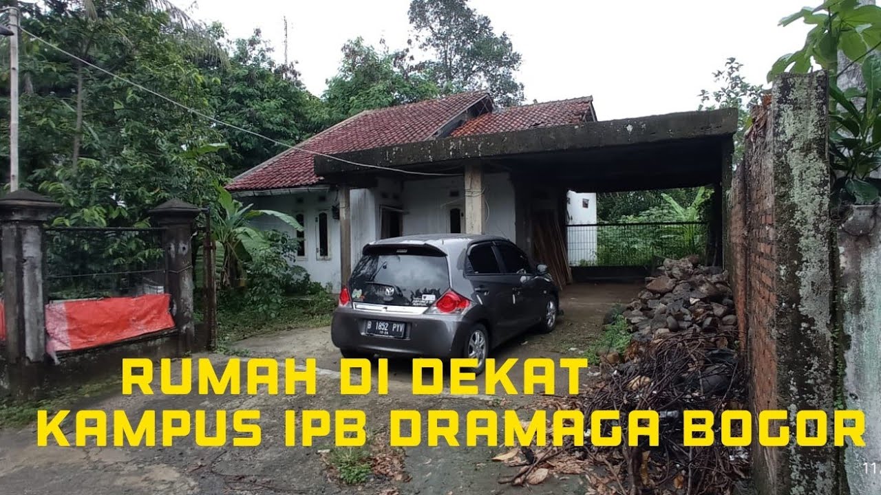 Tanah kebun ada bangunan rumah nya lokasi di daerah kampus ipb dramaga || tlp wa 085814799809