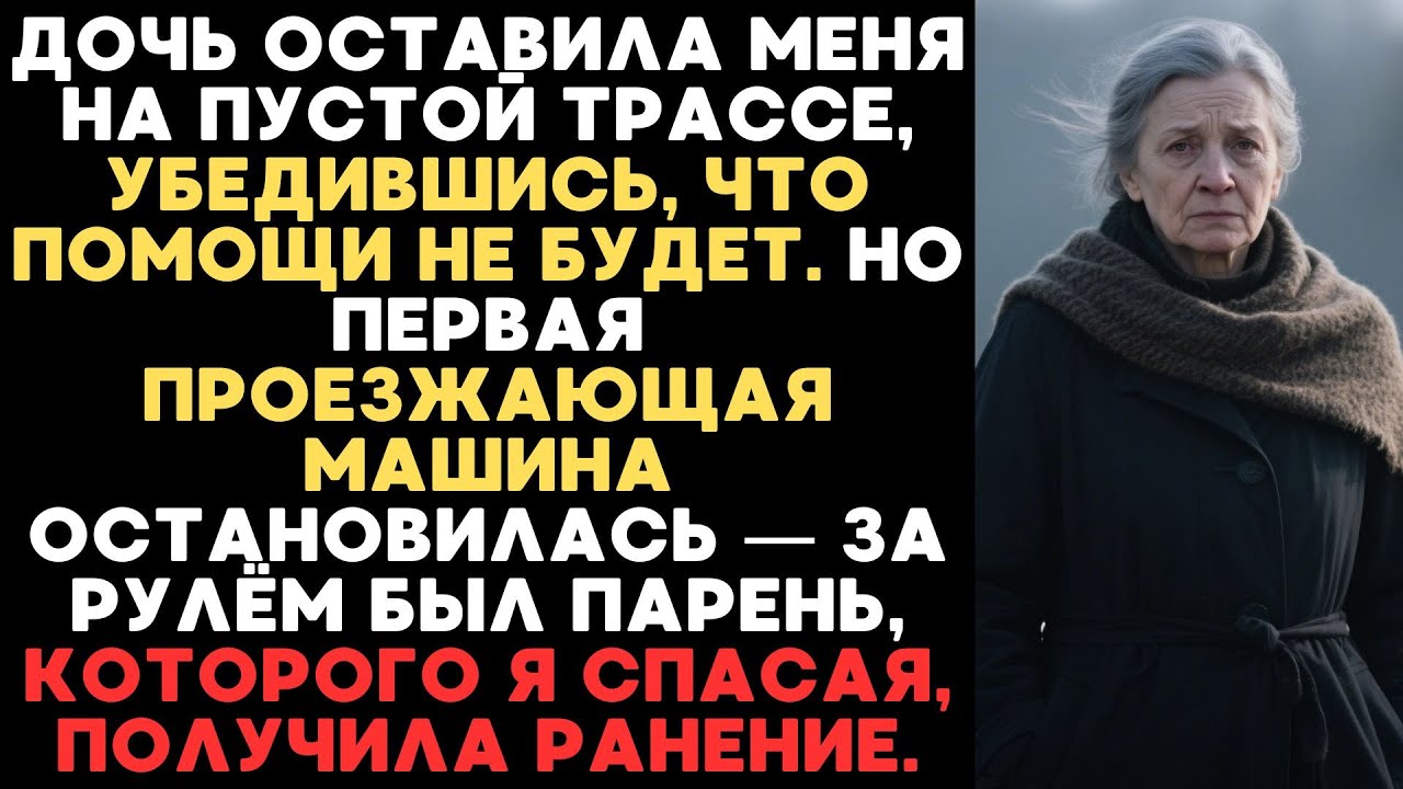 ДОЧЬ БРОСИЛА МЕНЯ НА ТРАССЕ, НО ПЕРВЫЙ ВОДИТЕЛЬ ОКАЗАЛСЯ ТЕМ, ЧЬЮ ЖИЗНЬ Я СПАСЛА...