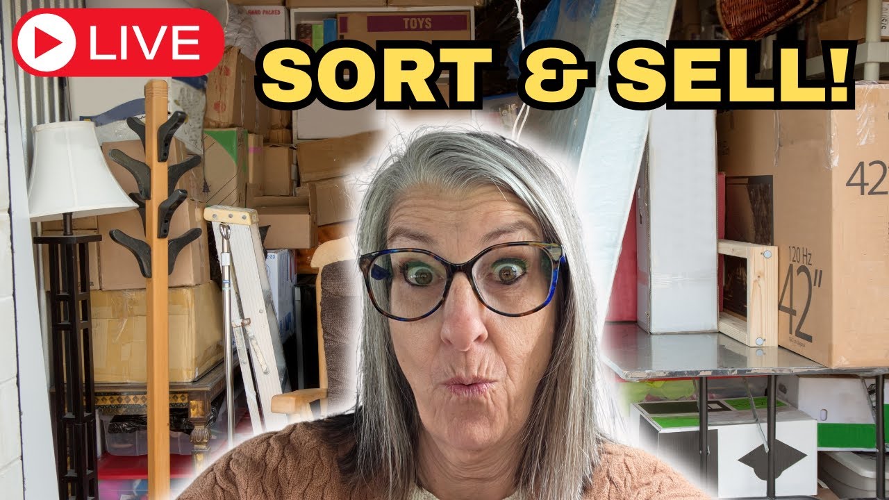 LIVE From My Storage Unit - Sort and Sell