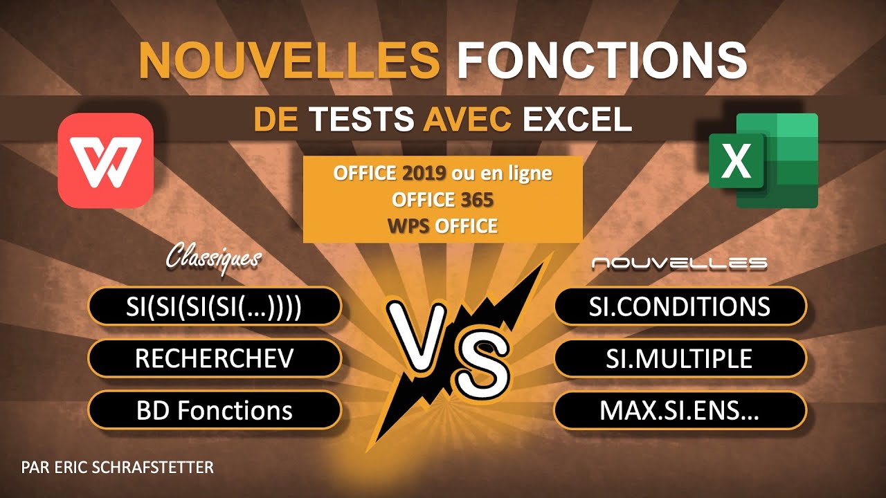 Nouvelles fonctions Excel : SI.CONDITIONS, SI.MULTIPLE, etc.