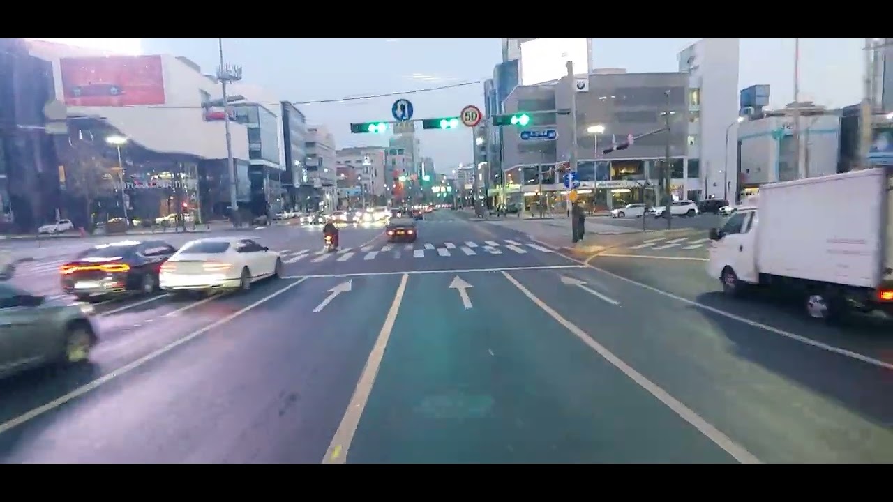 25.01.27 07:20 강남 역삼동 개나리아파트부터 북쪽으로 언주로주행 압구정을 지나 성수대교를 건너 동부간선도로