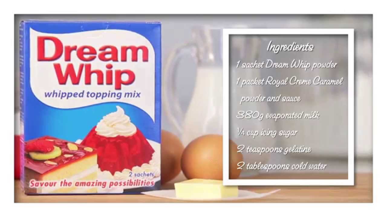 Dream Whip Recipe |  Easy Caramel Ice Cream
