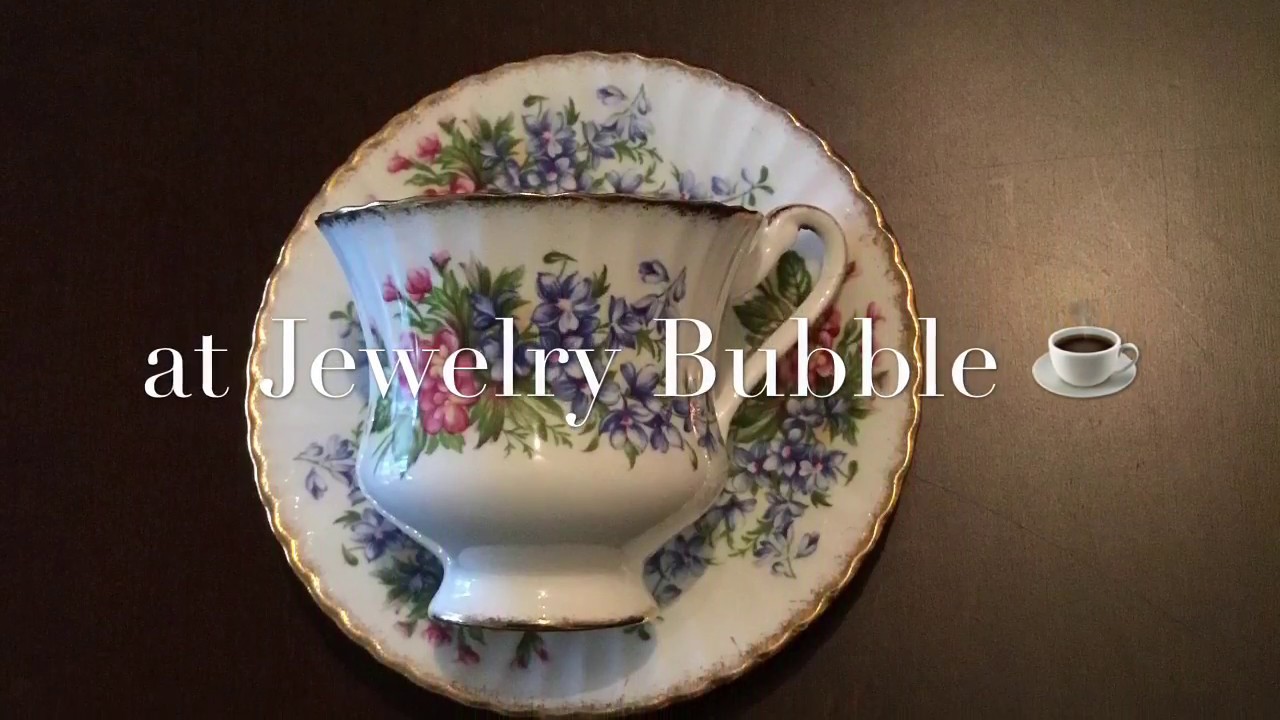 Paragon bone china teacup and saucer set product showcasing video