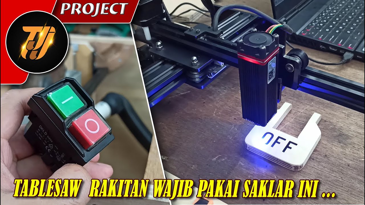 Modifikasi saklar aman table saw  // Part. 7 Bikin Table Saw Presisi dari circular saw