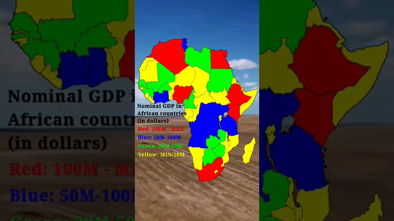 Nominal GDP in African countries #africa #country #water #africa #gdp
