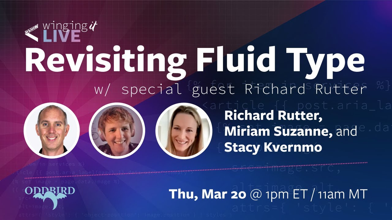 Revisiting Fluid Type with Richard Rutter