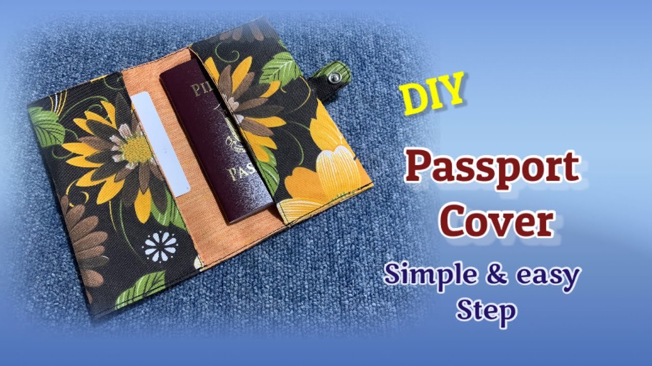 HOW TO MAKE PASSPORT COVER / DIY TUTORIAL IDEAS