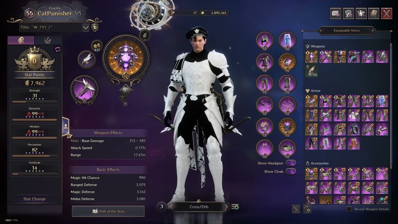15m 1min. Crucufix pve