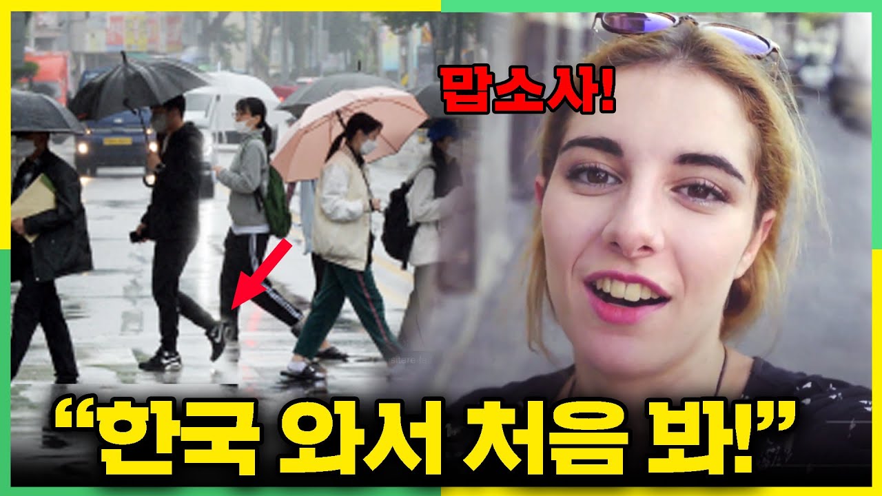 한국인은 비오면 왜 저걸 꺼내요? 이탈리아 여자가 길거리에서 충격받은 이유