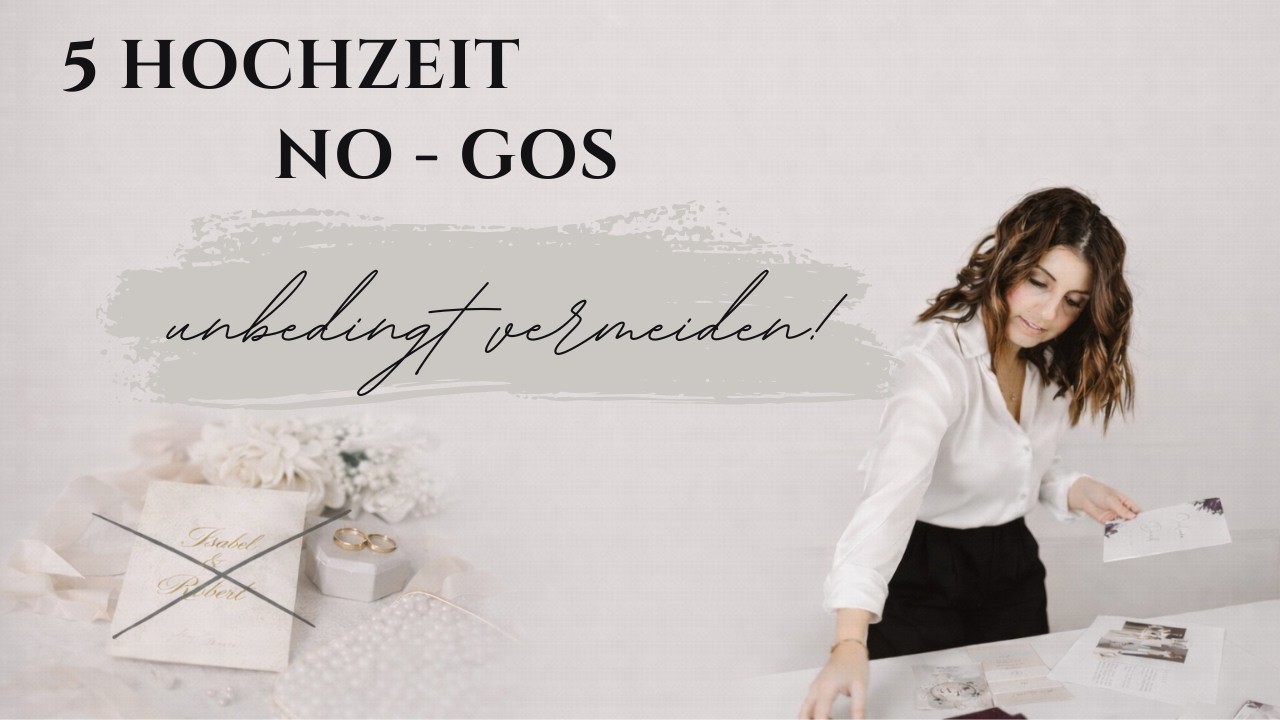 Diese 5 Hochzeits-No-Gos solltest du unbedingt vermeiden