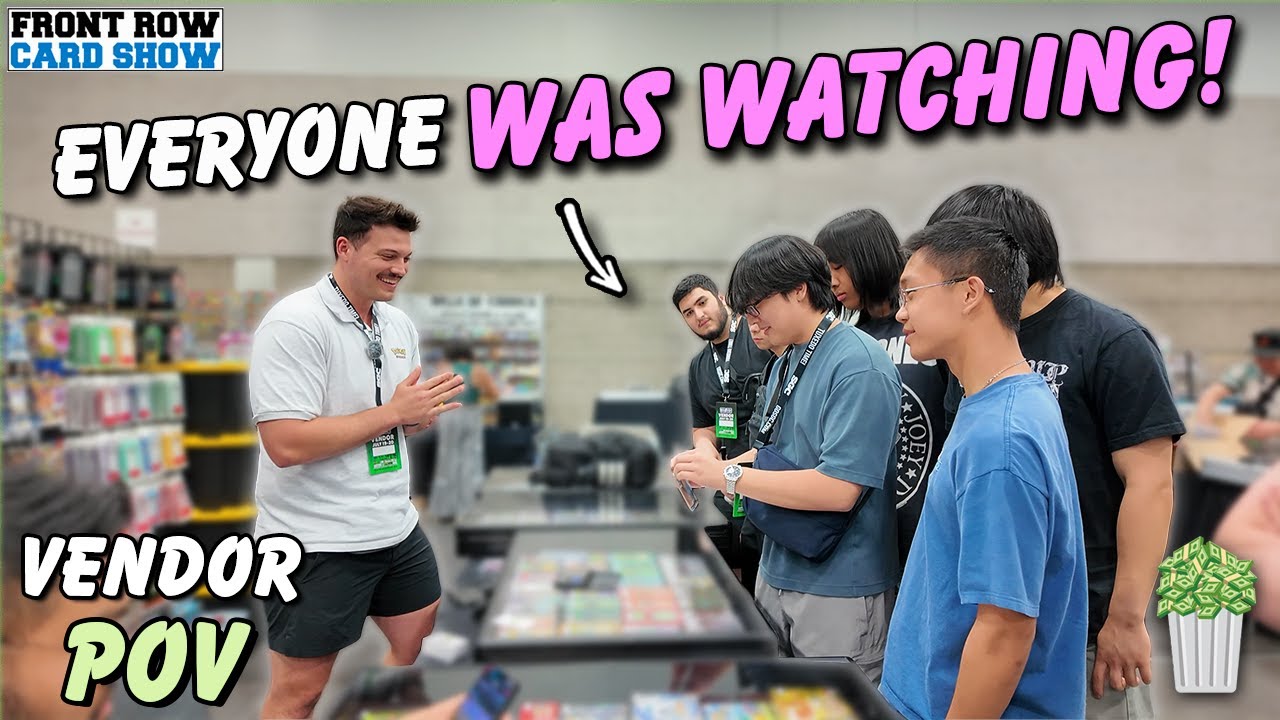He Ripped This HEAVY VINTAGE Pack! Portland Front Row Card Show Vendor POV Day 1