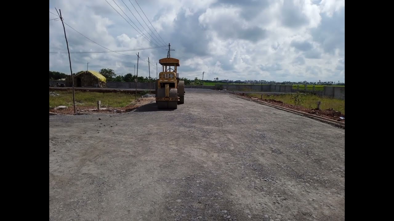 Compaction of Granular Subbase (GSB) layer using Smooth wheeled roller